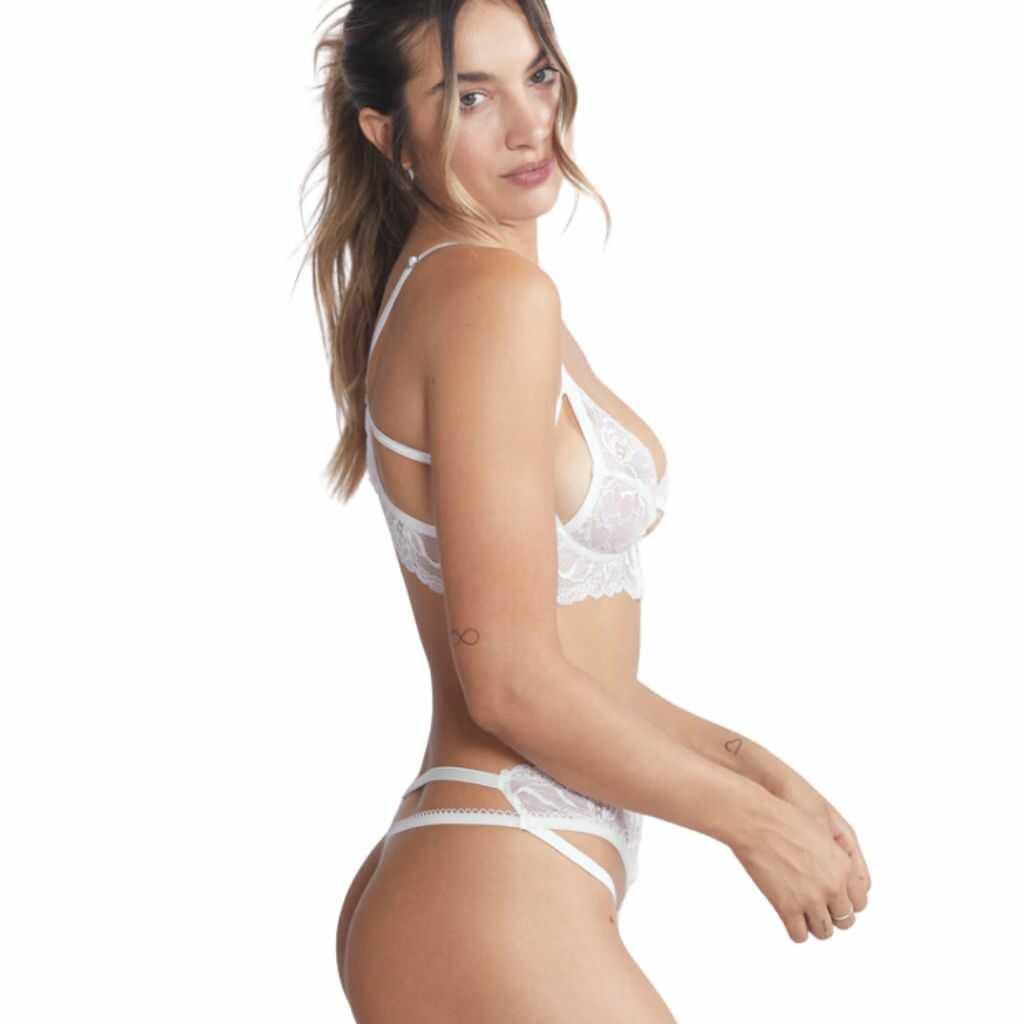 Corpiño Kiwi blanco